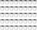 novelinks 4 Ounce Clear Plastic Jars Containers With Screw On Lids - Refillable Round Empty Plastic