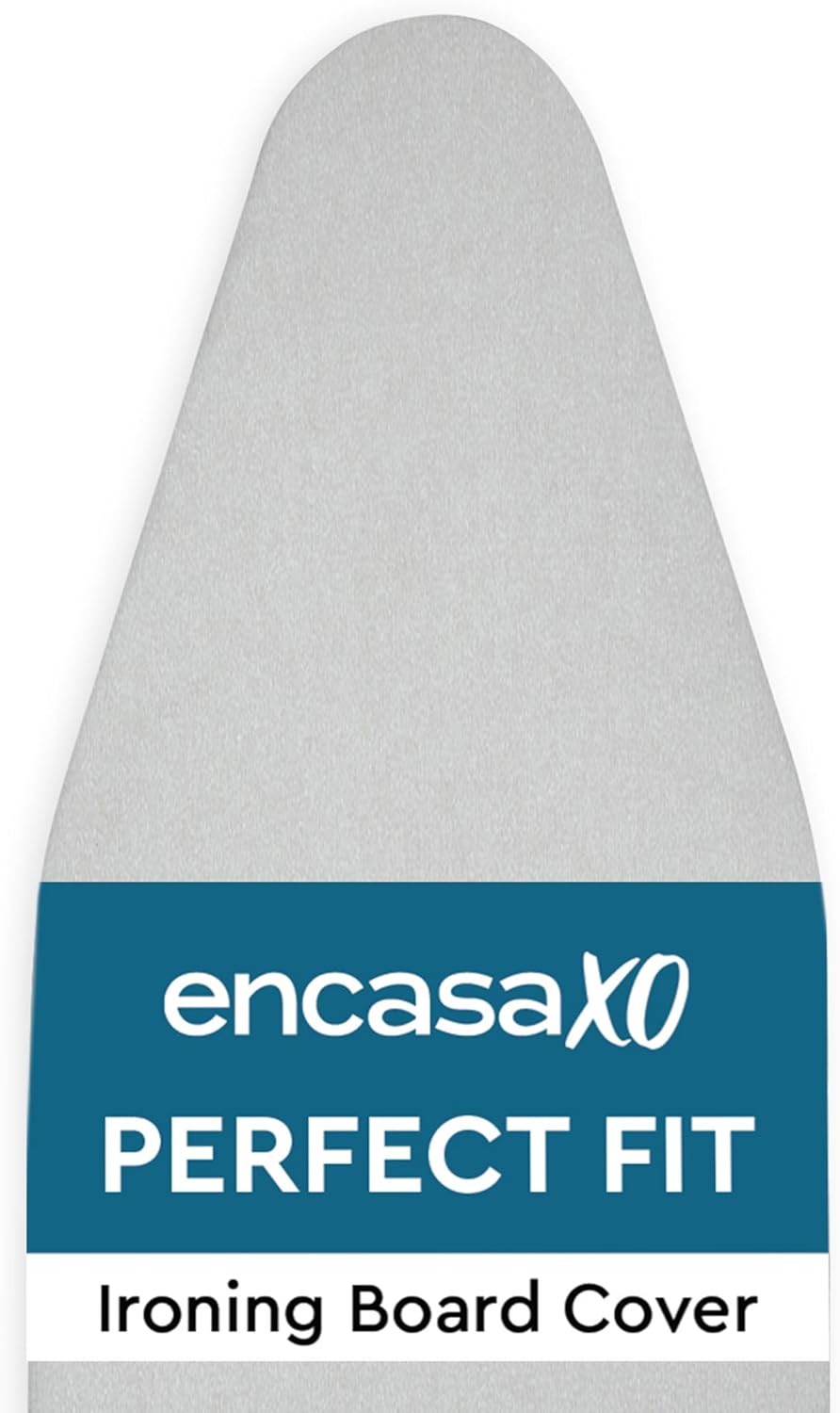 Encasa XO Ironing Board Cover and Pad 54"x15" - Thick 2mm Foam Padding, Drawstring Tightening &