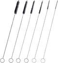 Straw Cleaner Brush Set,6 Piece Long Drinking Straws Cleaning Brush Pipe Tube Tiny Brushes