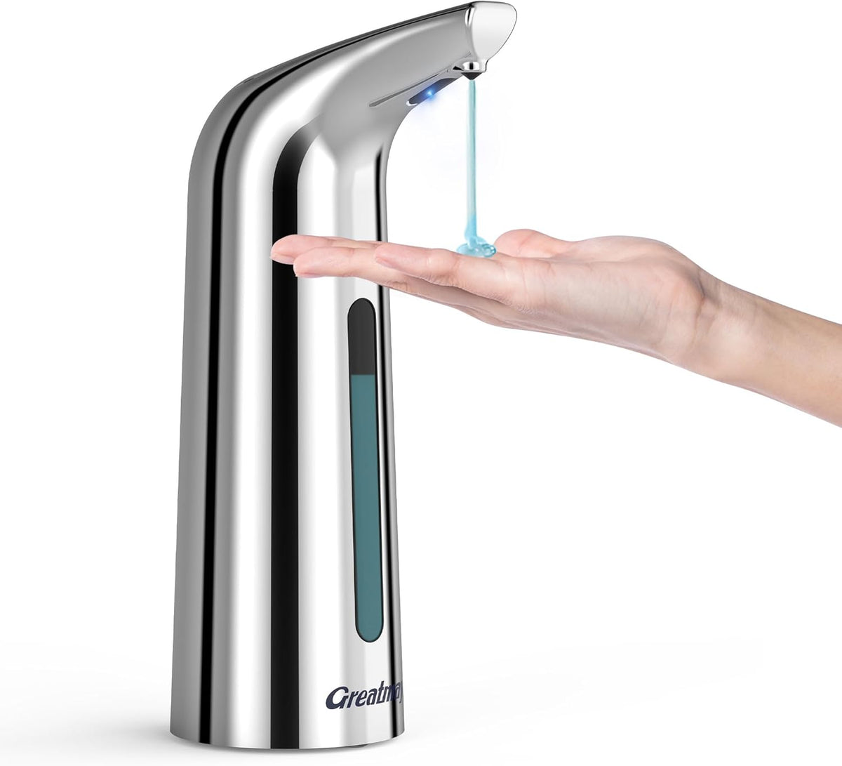 Convenient Automatic Soap Dispenser,4 Adjustable Levels Touchless Hand Sanitizer Pump with Infrared