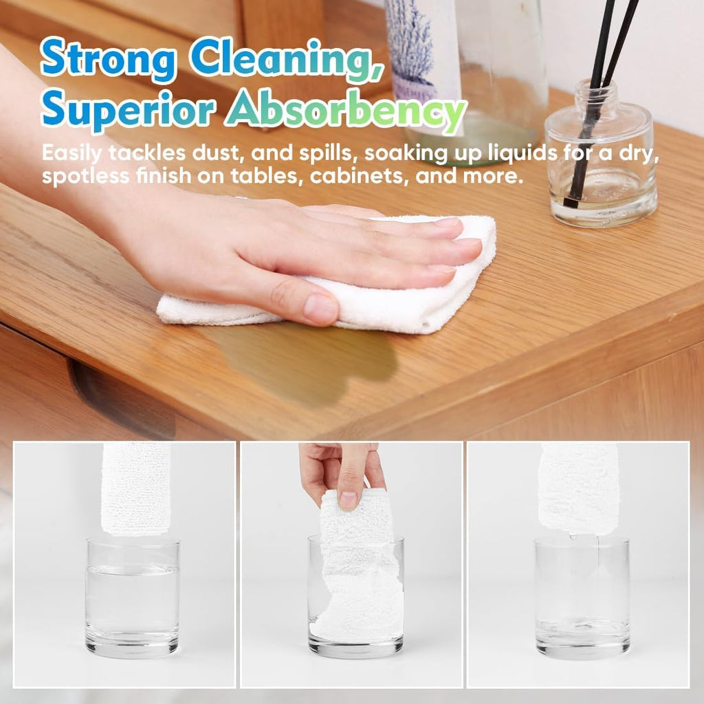 HOMEXCEL Microfiber Cleaning Cloth 20 Pack 11.5 x 11.5 inch Microfiber Towels for Cars Ultra