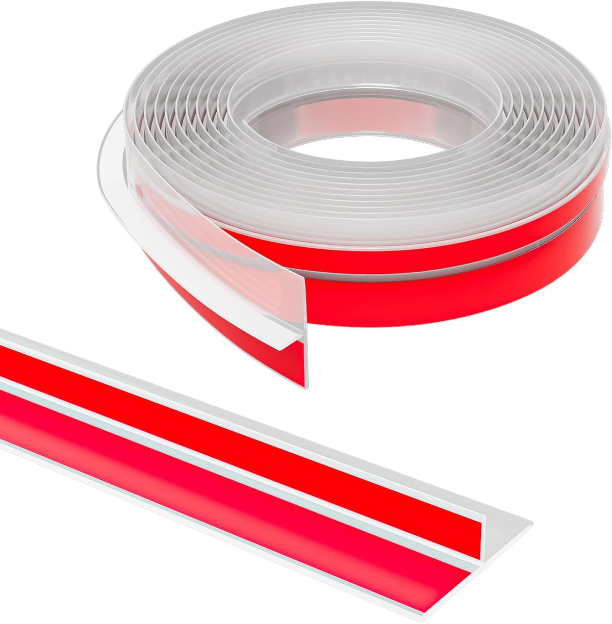 T-Shaped Door Draft Stopper, 1.37 in x 20 Ft Silicone Seal Strip for Windows Gaps, Weather