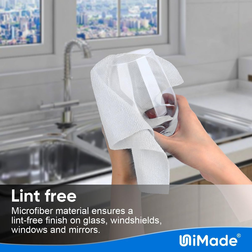 Shop Towels Rags, 150 Pack Reusable Shop Rags Bulk Microfiber Cleaning Cloth Lint Free Cleaning