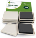 Furniture Sliders for Carpet 8 PCS - 3 1/2 inch Furniture Moving Slider Chair Legs Floors