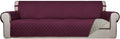 PureFit Reversible Quilted Sofa Cover, Water Resistant Slipcover Furniture Protector, Washable