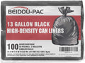 13 Gallon Trash Bags, 100 Count Black Tall Kitchen Garbage bags, Multi-purpose Trash Can Bin Liners