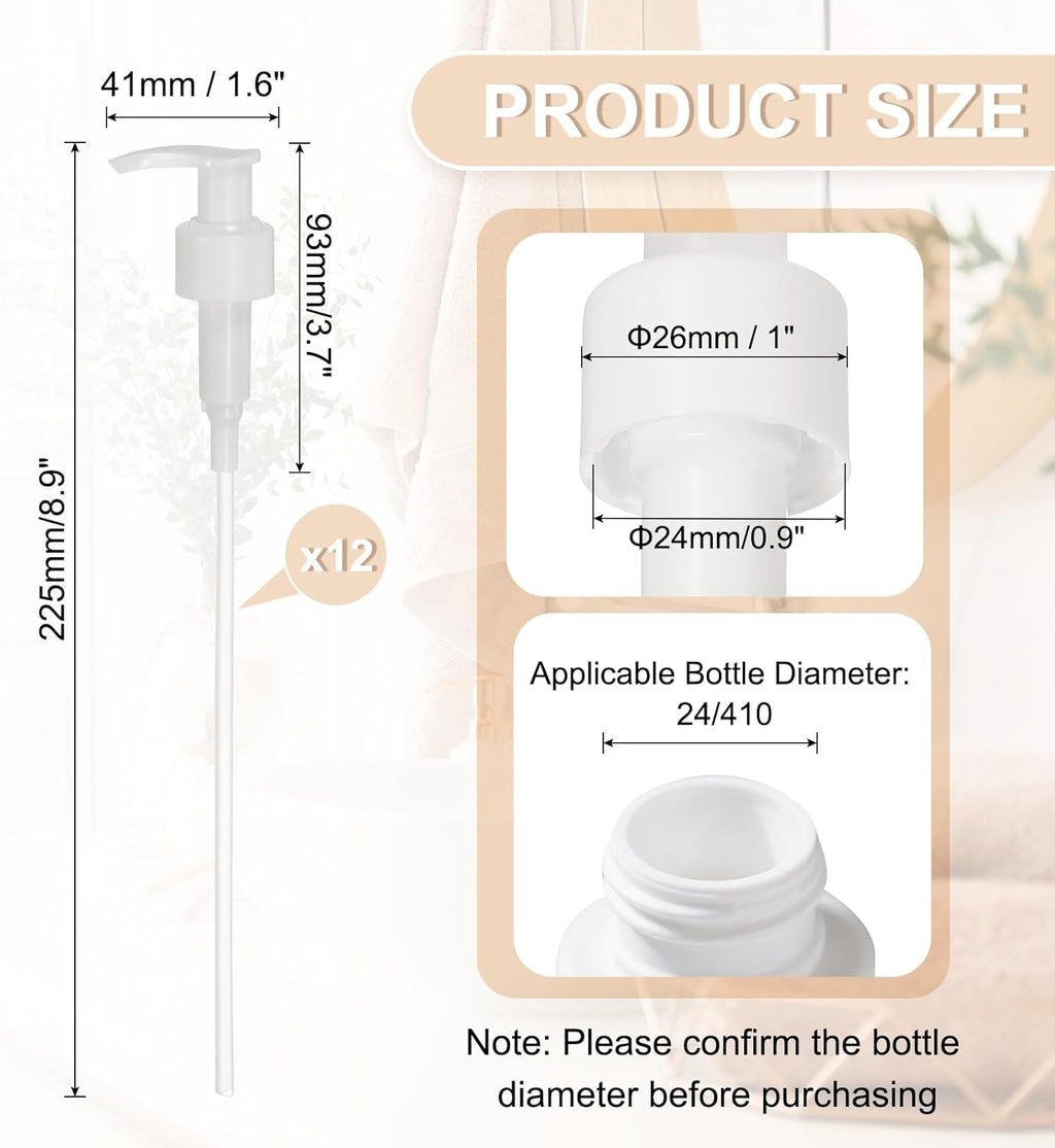 uxcell 12 Pcs Soap Dispenser Pump Heads Soap Dispensers Top Pumps Replacement Switch Pumphead for