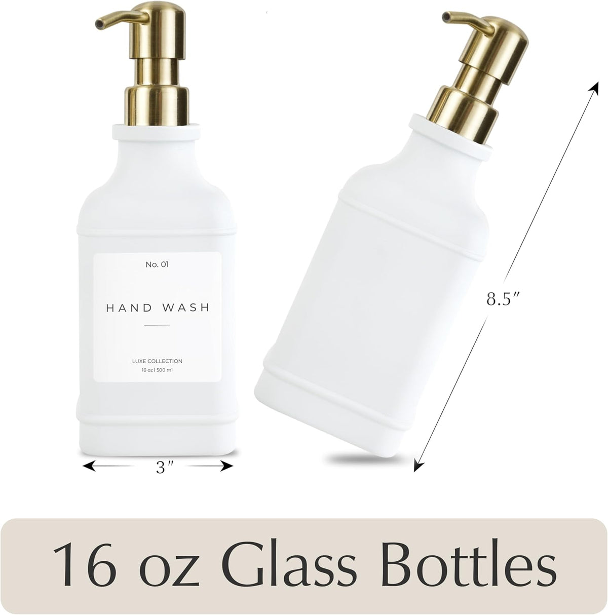 Emerson Essentials Soap Dispenser, Dish Soap Dispenser, Soap Dispenser Bathroom Set, Hand Soap