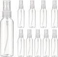 uxcell 10Pack Spray Bottles, 2Oz/60ML Reusable Clear Empty Mist Plastic Mini Travel Bottle