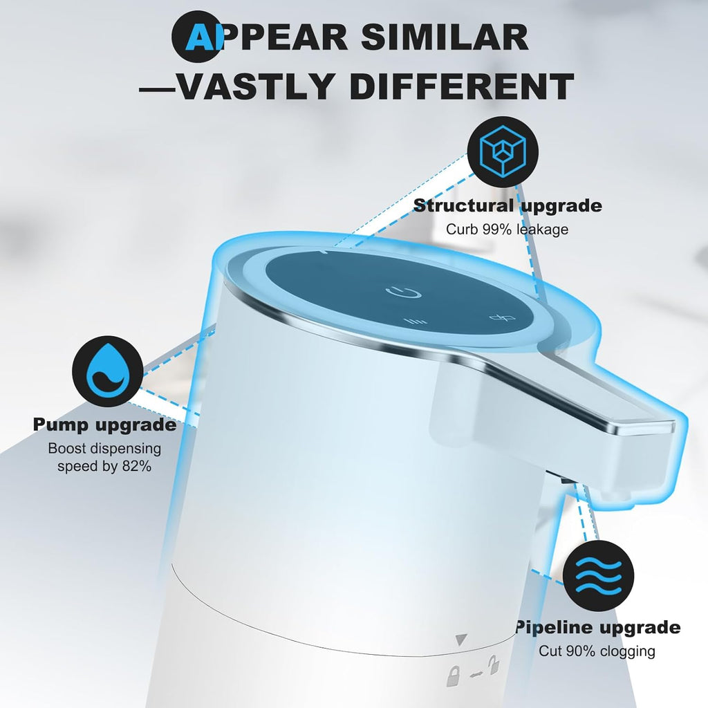 Automatic Soap Dispenser Liquid Touchless: 13.52oz/400ml Wall USB Rechargeable - 4-Level Adjustable