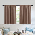 RYB HOME Short Curtains for Small Window, Energy Efficient Window Curtain Panels Room Darkening