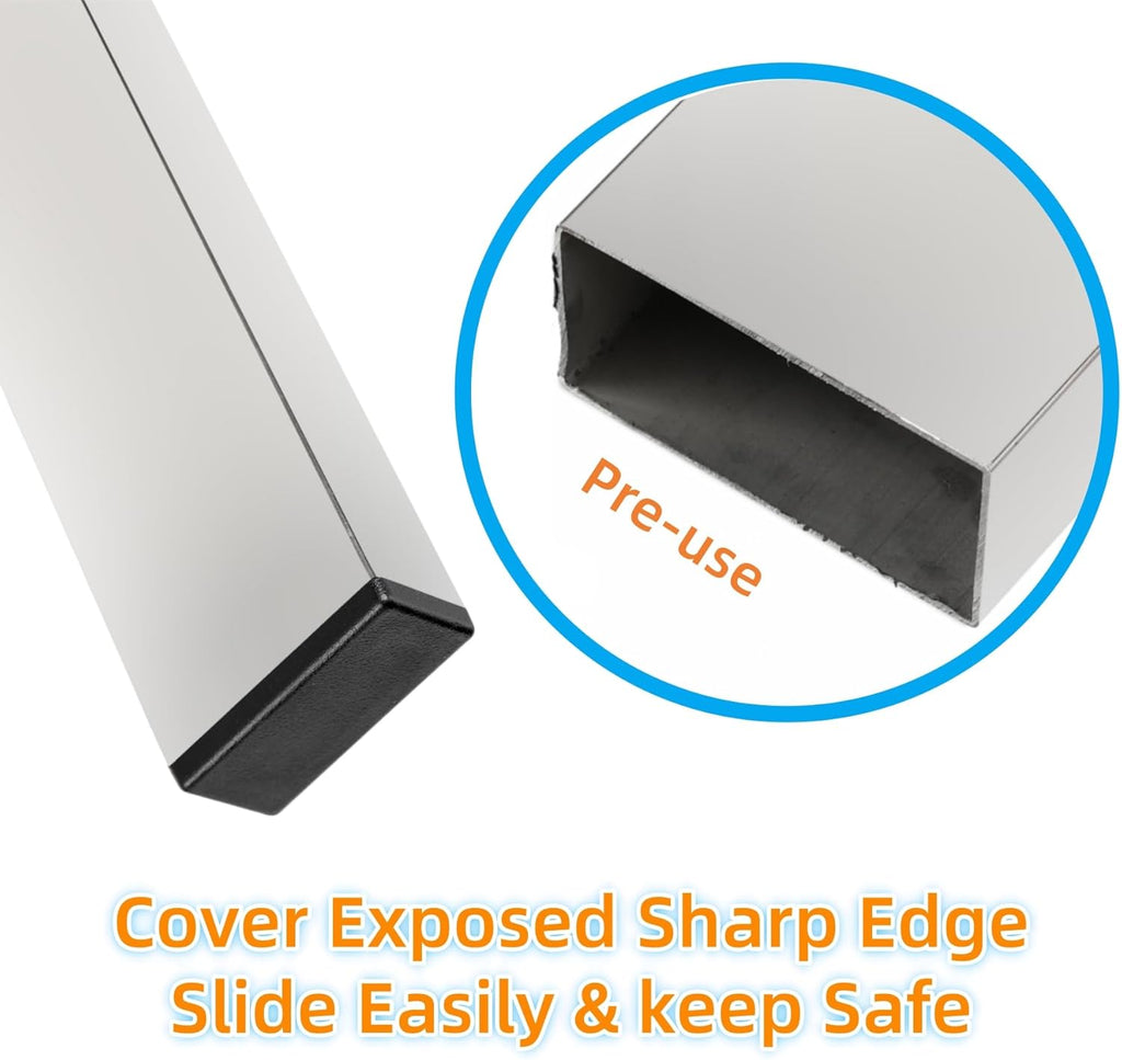 Furnigear Plastic Plugs Tubing End Cap Chair End Caps Outside Bottom Tubing Caps Round Square