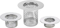 Bathroom Drain Strainers (Set of 3 Sizes), Hair Catcher for Bathroom Sink Bathtub Shower Floor