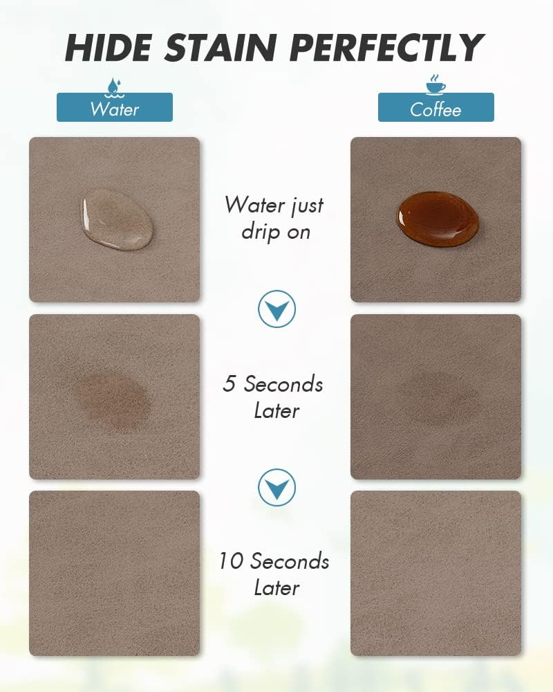 AMOAMI Coffee Mat Hide Stain Rubber Backed Absorbent Dish Drying Mat for Kitchen Counter - Brown