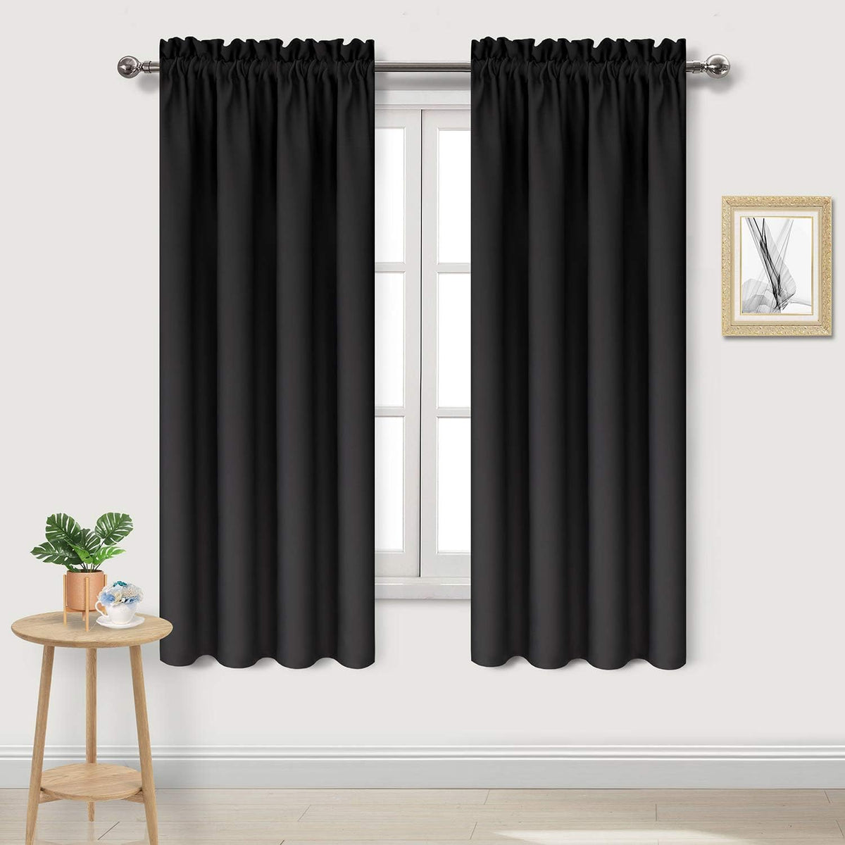 DWCN Blackout Curtains for Bedroom - Thermal Insulated Privacy Energy Saving Rod Pocket Drapes for