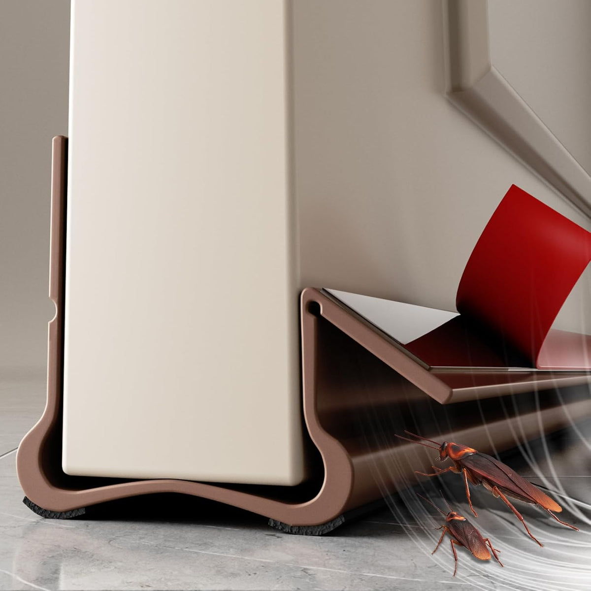 New Upgrade 36.6 inch Under Door Draft Stopper Free Cutting Length， for Bottom of Door，Under Door