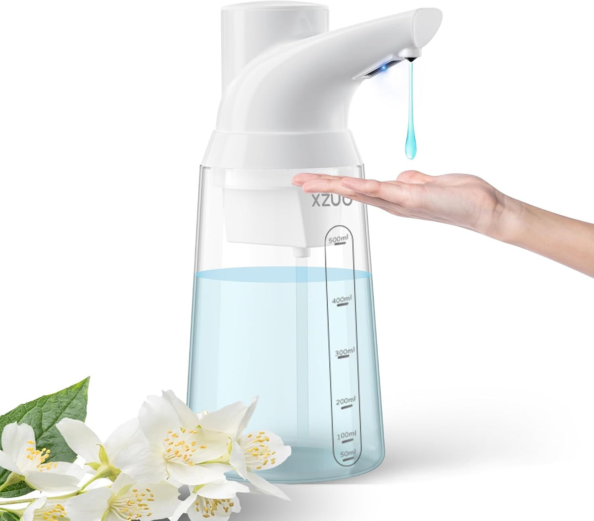 Automatic Soap Dispenser Touchless, 23.7 oz/ 700 ml, Low Battery Liquid Soap Bottle with Motion