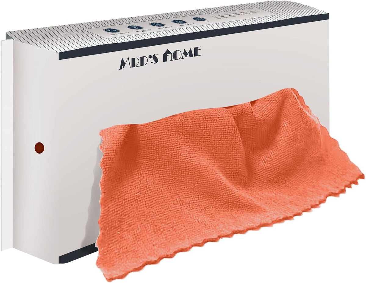 MRD's Home 20Pack Microfiber Cleaning Cloth in Bag,Multi-Purpose Reusable Cleaning Wipes Rags,Lint