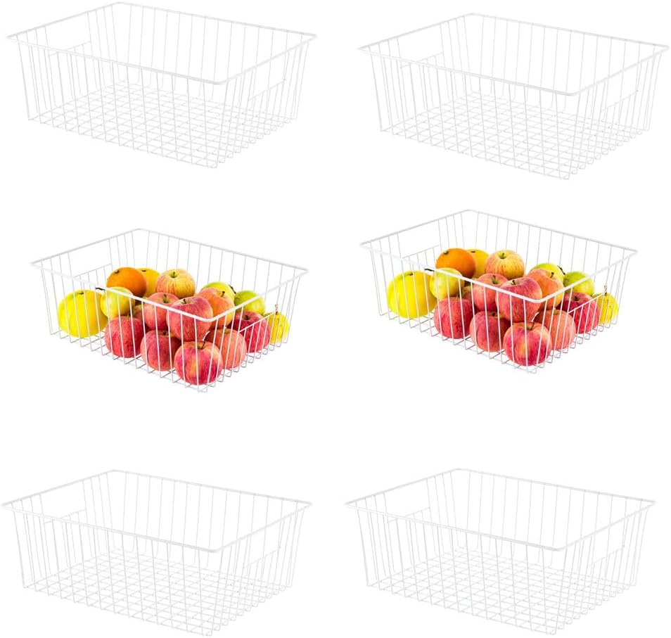 16inch Upright Freezer Organizer Baskets for 13-14,16-21 cu.ft Standup Freezer, Settle freezer