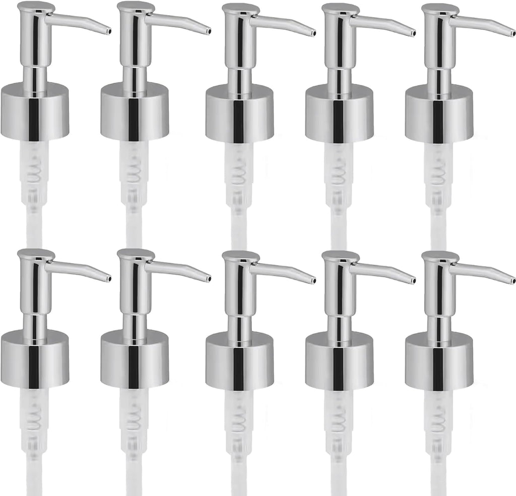 Soap Dispenser Pump Head Replacement 10 Pack, 28/400 Threads Standard Size, for Bathroom and