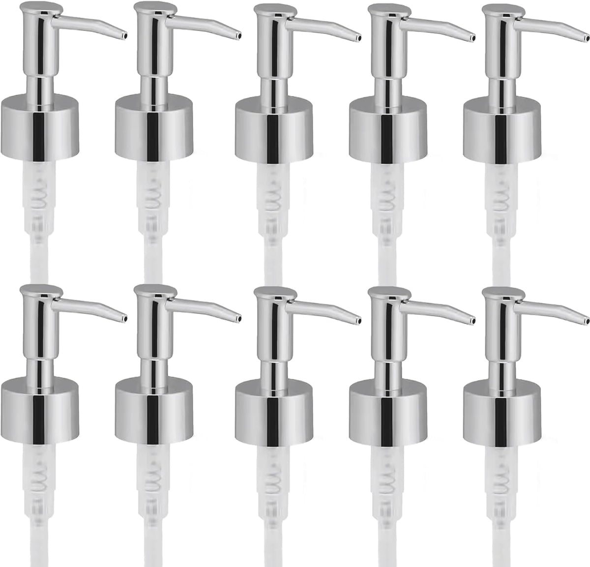 Soap Dispenser Pump Head Replacement 10 Pack, 28/400 Threads Standard Size, for Bathroom and