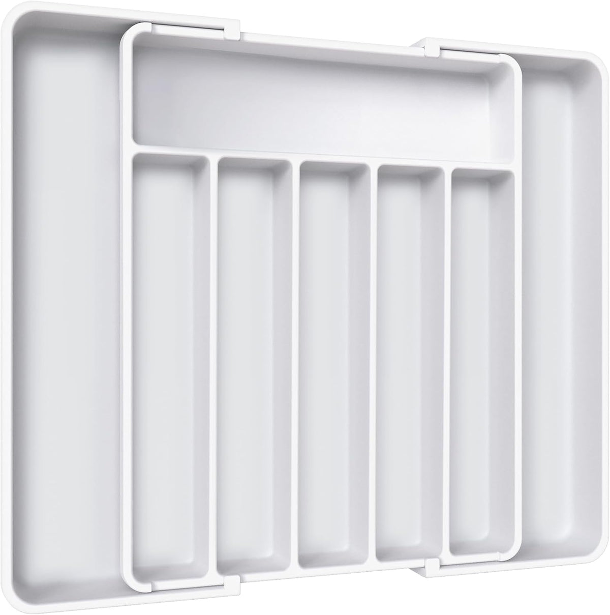 Aujen Silverware Organizer - Expandable Kitchen Drawer Organizer, Adjustable Utensil Organizer