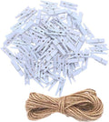 DurReus Small Clothespins Decorations Display Art Project Wood Kitchen Clips Chip Bags Clothesline