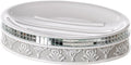 Creative Scents Mirror Damask Soap Dish for Bathroom, Decorative Dry Bar Holder, Best Dishes for