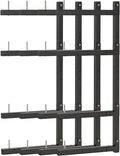 Lumber Storage Rack, Upgrade Cantilever Folding Lumber Rack Wall Mount, Metal 8 Level 32 Inch