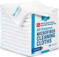 12" x 12" MW Pro Multi-Surface Microfiber Cleaning Cloths | White - 12 Pack | Premium Microfiber