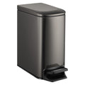 TIPGO Slim Bathroom Trash Can with Lid Soft Close, 6 Liter / 1.6 Gallon Stainless Steel Garbage Can