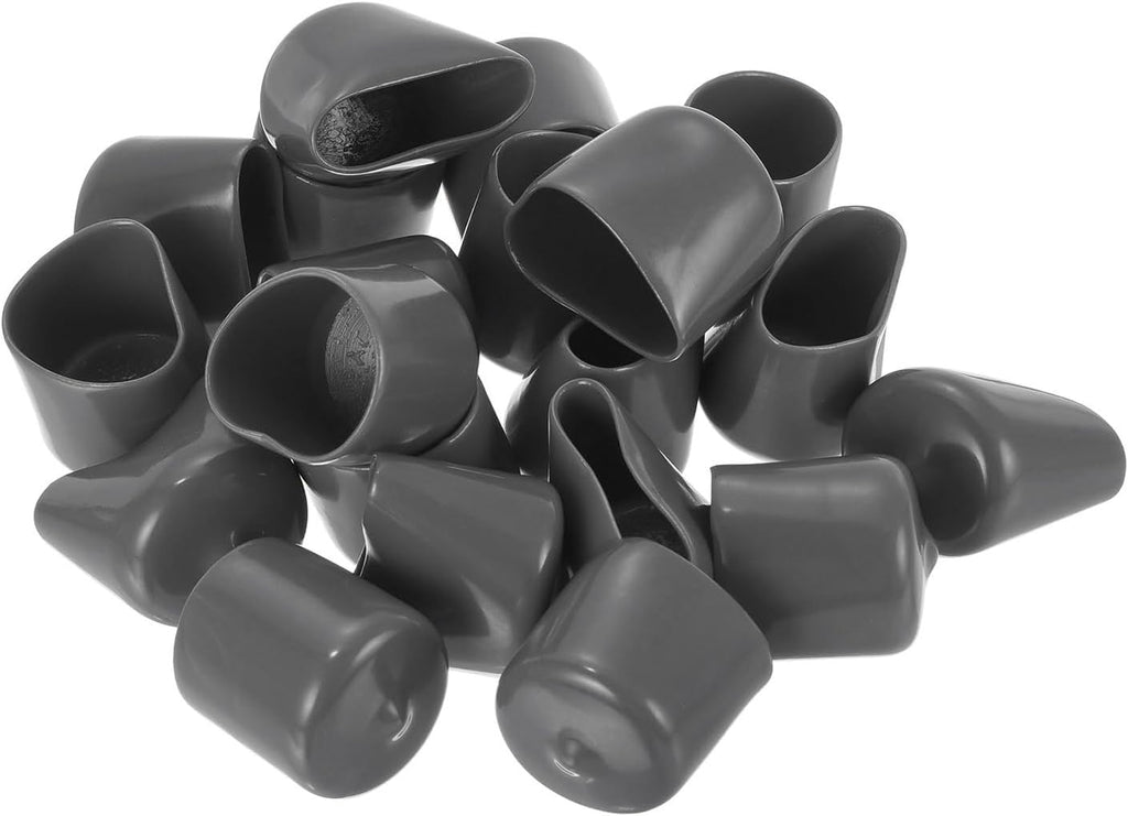 uxcell 20pcs Rubber End Caps 25mm(1") ID Vinyl PVC Round Tube Bolt Cap Cover Screw Thread
