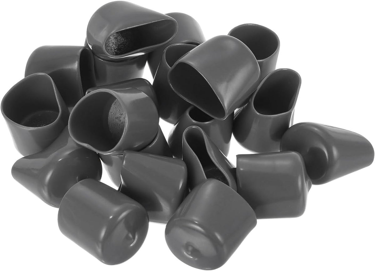 uxcell 20pcs Rubber End Caps 25mm(1") ID Vinyl PVC Round Tube Bolt Cap Cover Screw Thread
