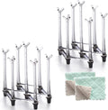 Marbrasse Retractable Cup Drying Rack, Drinking Glass and Sports Bottle Drainer Stand, Plastic Bag