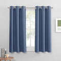 PONY DANCE Black Out Curtains for Bedroom 54 inch Length 2 Panels Set, Thermal Insulated Room