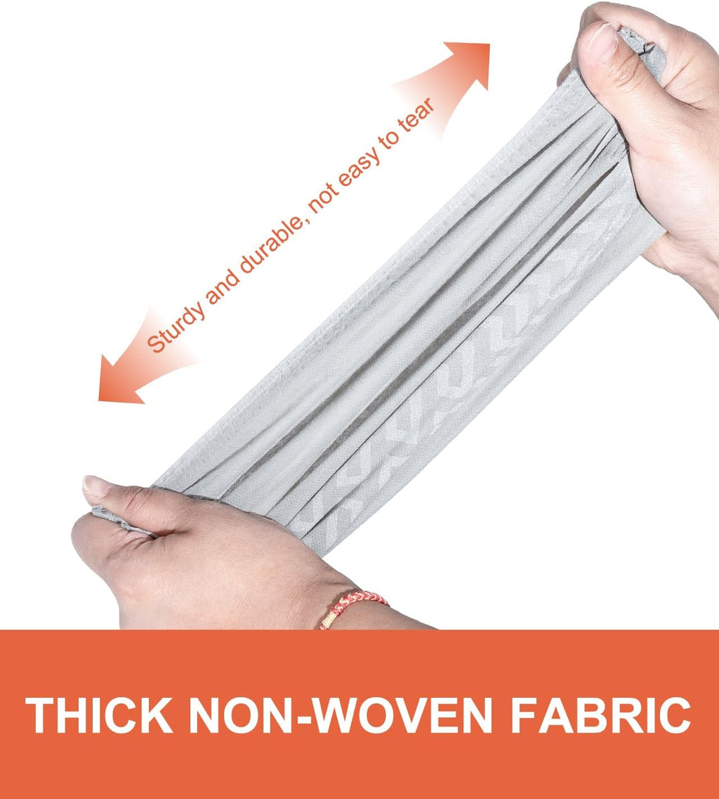 Shoe Covers Disposable 200 Pack (100 Pairs), Non-Woven Booties for Shoes, Durable Non-Slip Shoe