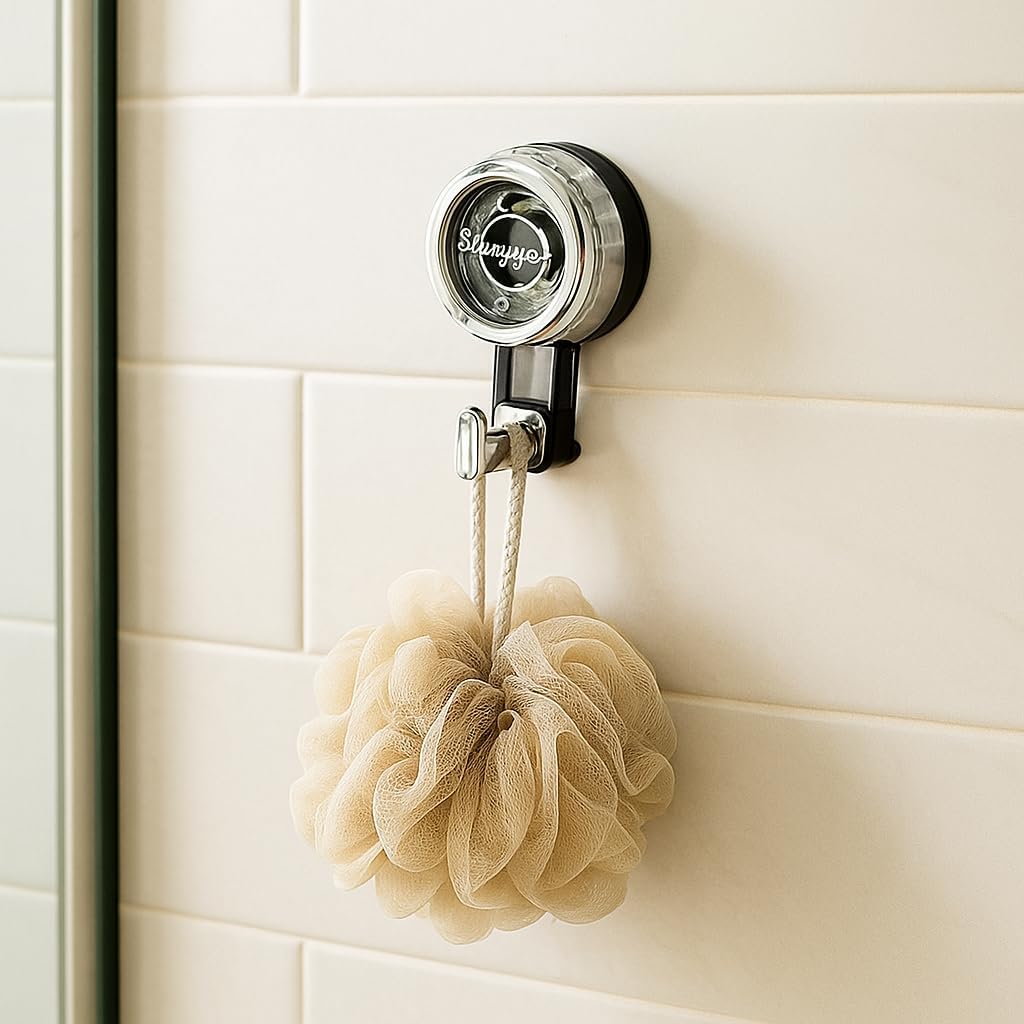 2 pcs Rotate Vacuum Suction Cup Hooks, Heavy Duty Suction Cups 20 lb,Removable Reusable