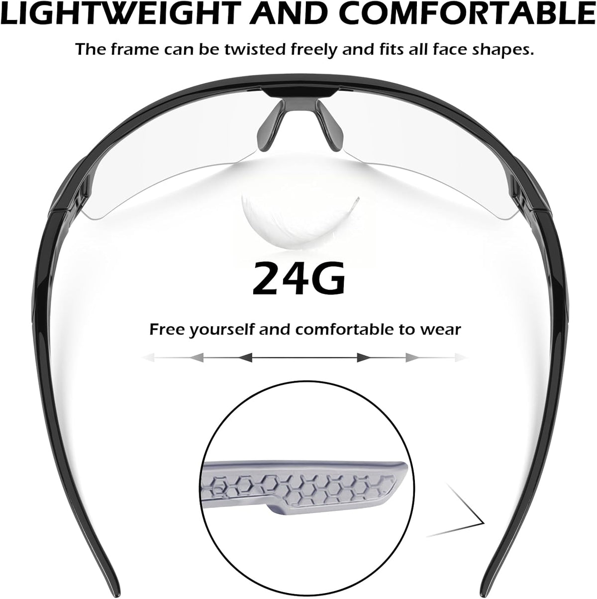 OXG 12 Pack Safety Glasses for Men Women, ANSI Z87.1 Safety Goggles Impact Resistant Protective