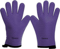 KITCHEN PERFECTION XL Silicone Smoker Oven Gloves -Extreme Heat Resistant BBQ Gloves -Handle Hot