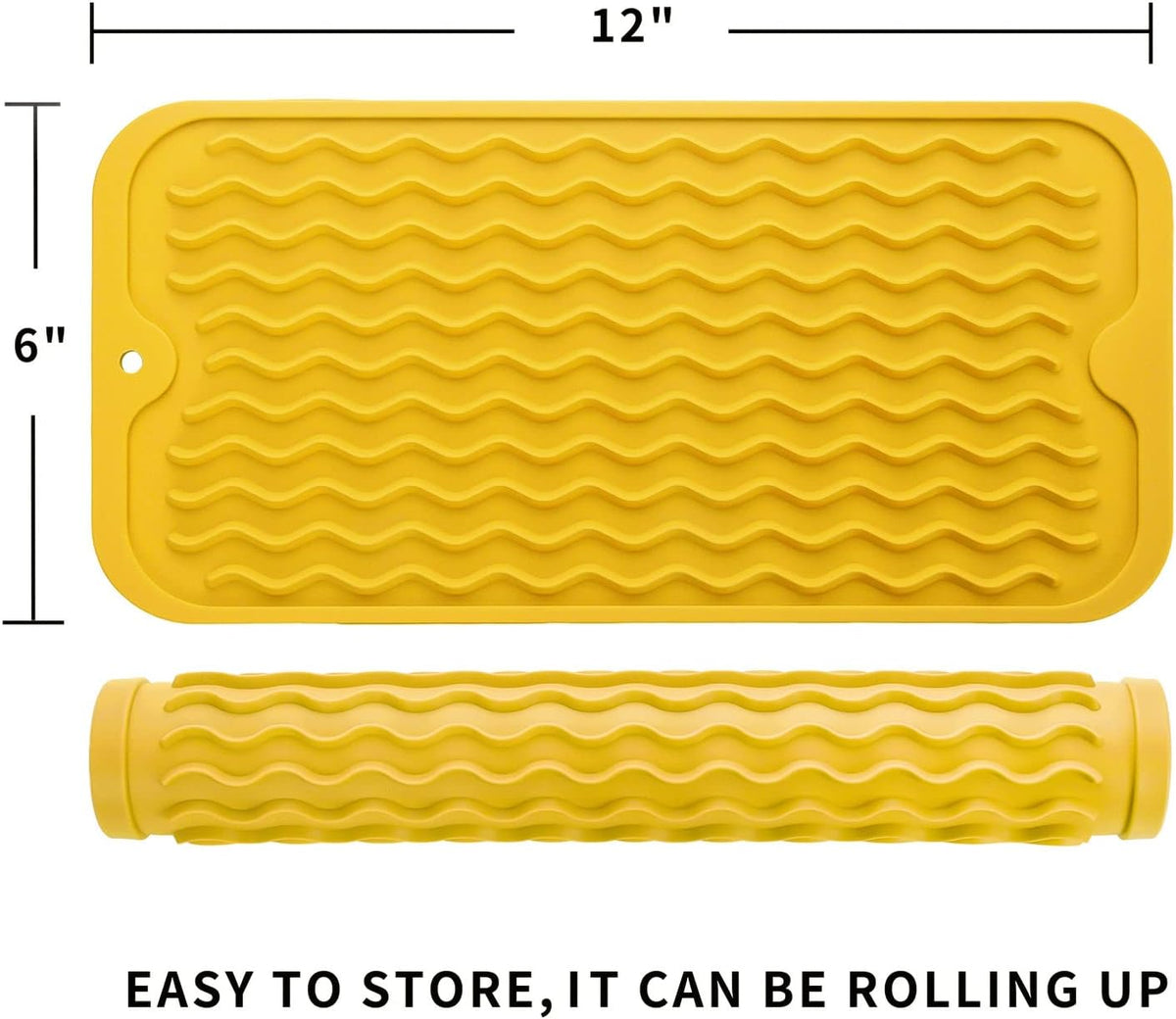 Silicone Dish Drying Mat for Multiple Usage,Easy clean,Eco-friendly,Heat-resistant Silicone Mat for