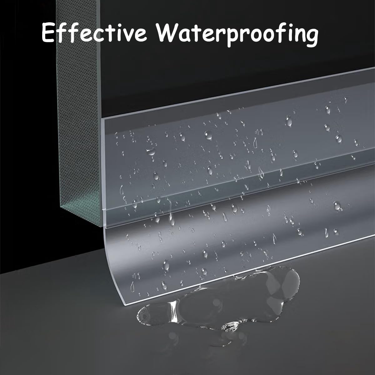 Silicone Weather Stripping, Door Draft Stopper Window Seal Strip for Gaps of Door & Windows, Garage