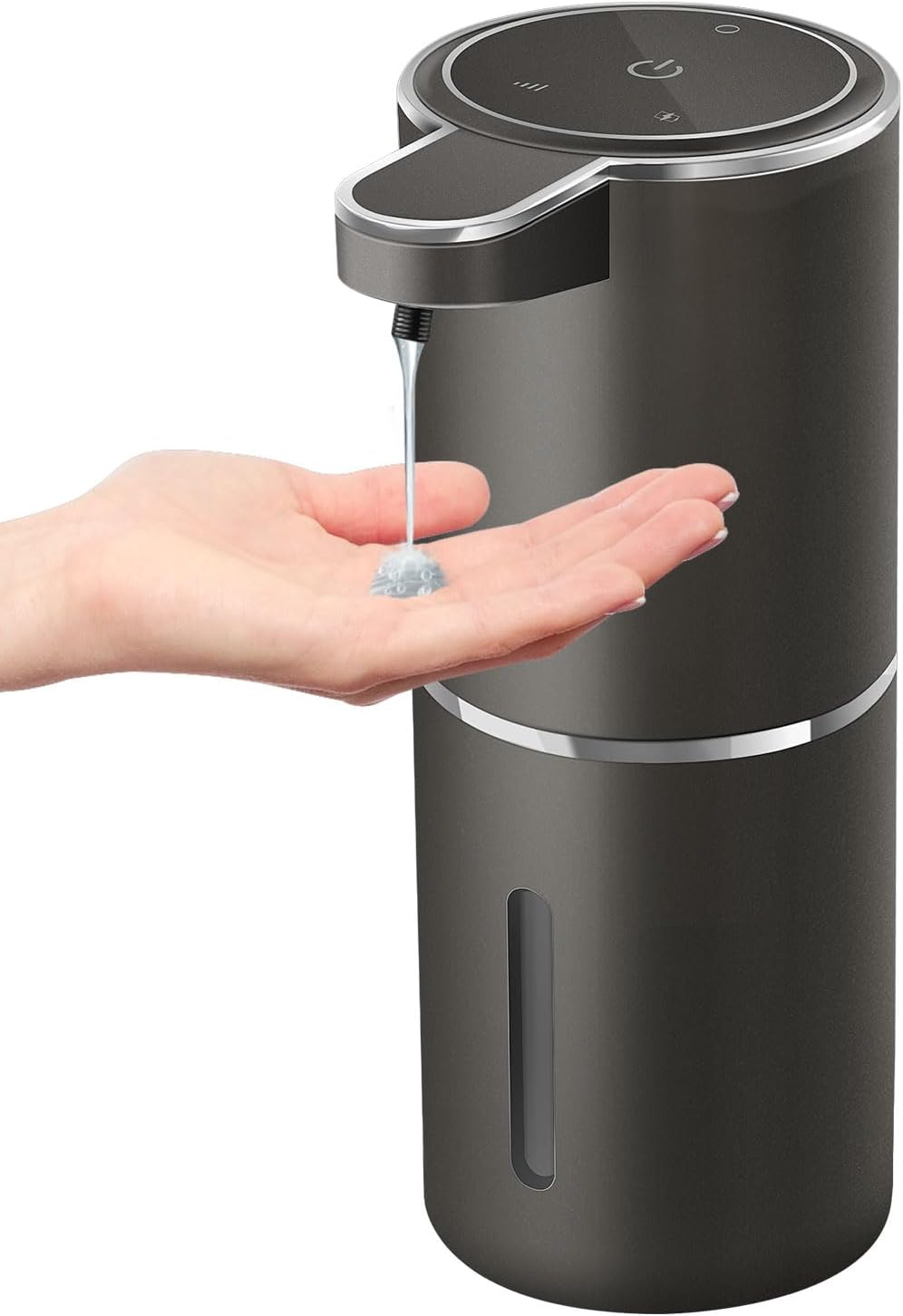 Automatic Liquid Soap Dispenser,4-Level Adjustable, Wall Mount,USB Rechargeable,12.8oz/