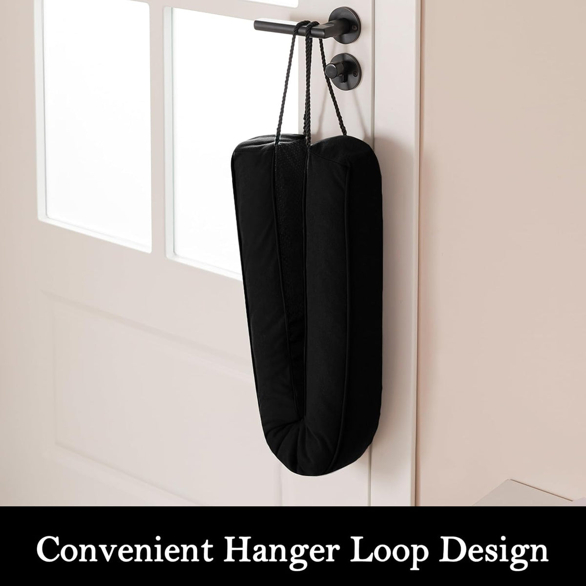Sunolga 38" Door Draft Stopper Blocks Hot and Cold Air with Removable Washable Cover for Gaps Up to