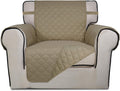 PureFit Reversible Quilted Sofa Cover, Water Resistant Slipcover Furniture Protector, Washable