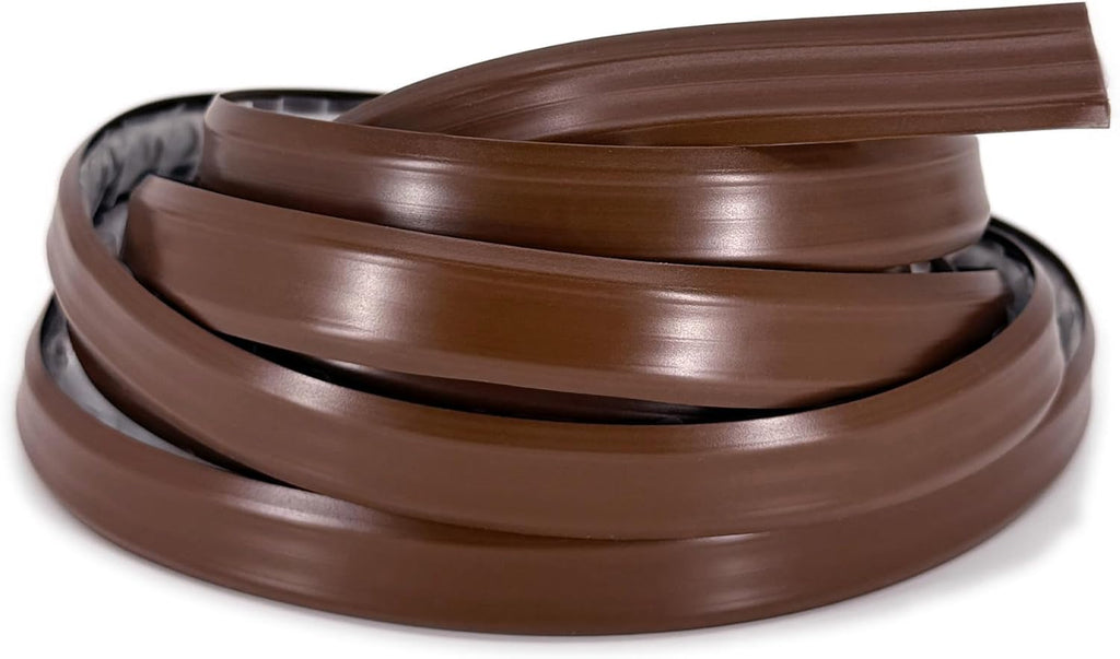 InstaTrim The Original Flexible Trim -10ft Dark Brown 3/4" Wide Caulk Tape - Adhesive Trim with