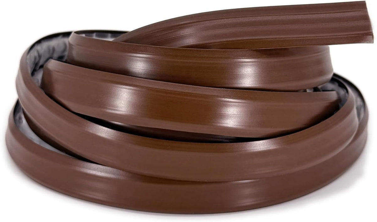 InstaTrim The Original Flexible Trim -10ft Dark Brown 3/4" Wide Caulk Tape - Adhesive Trim with