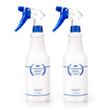 Plastic Spray Bottle 2 Pack, 32 Oz, All-Purpose Heavy Duty Spraying Bottles Leak Proof Mist Empty