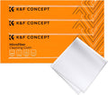 K&F CONCEPT 3 Pack Microfiber Cleaning Cloths, 6x6in Glasses Cleaning Cloths, Premium Camera Lens