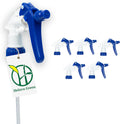 Heluva Green Spray Bottle Nozzle Replacement, Bottle Tops Only - Sprayer Nozzle Triggers for Heavy