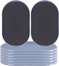 Reusable Large Furniture Movers Sliders for Carpet and Hardwood Floors-8 Pack 9-1/2" Oval Moving